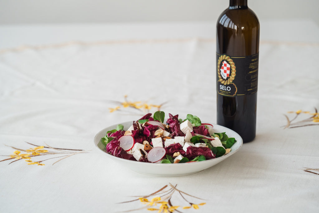 Spring Green Salad with Radishes and Goat Cheese | Selo Olive Oil Recipes