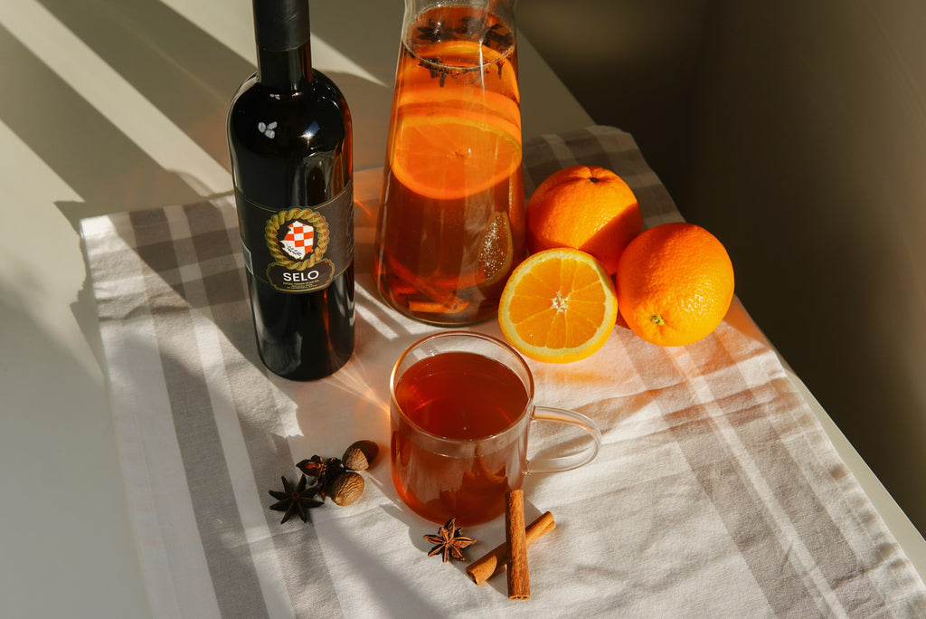 Hot Spiced Olive Oil Cider with Olive Oil